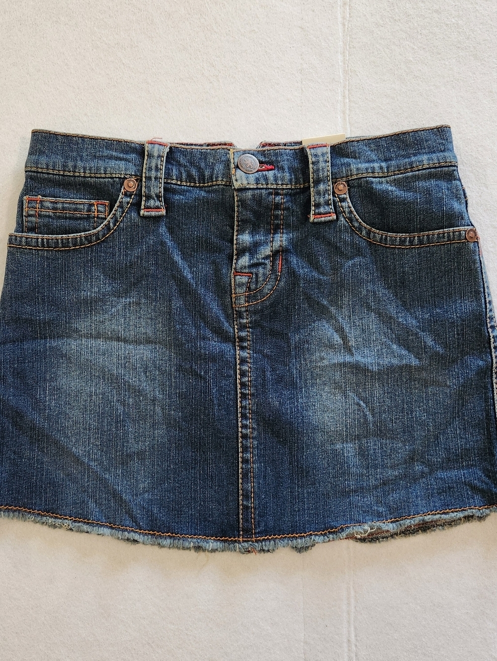 Tommy Jeans Classic Blue Denim Mini Skirt Vintage Y2k Vibes Size 5
